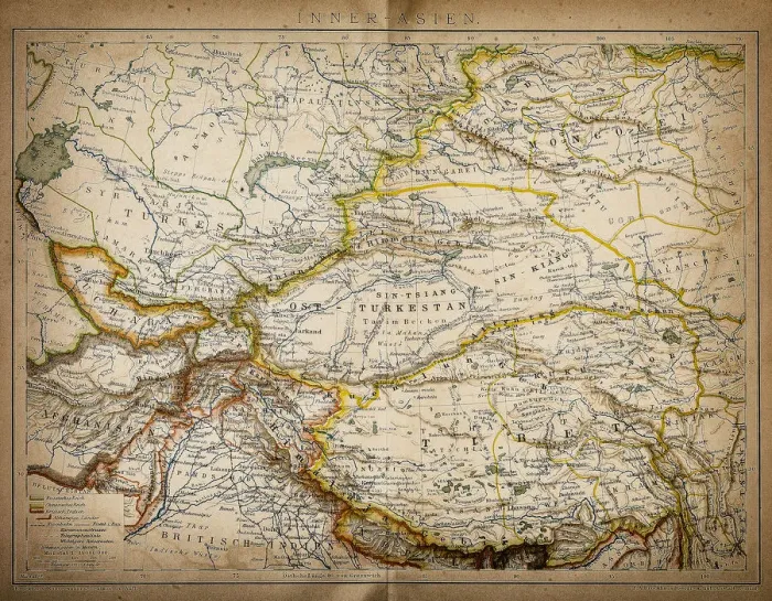 Framed Print : Map of inner Asia Framed Print : Map of inner Asia