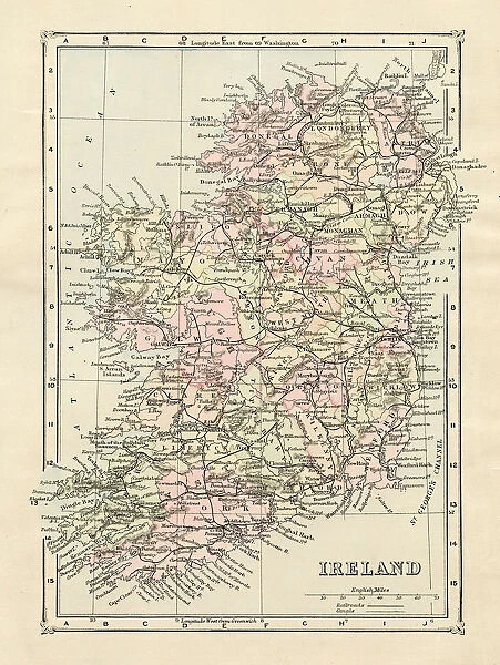 Map of Ireland 1894