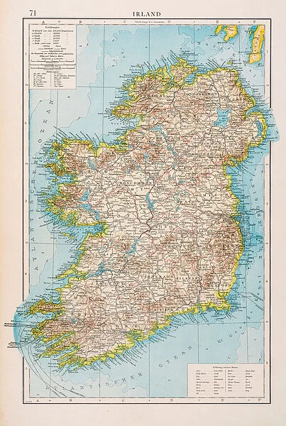 Map of Ireland 1896