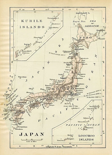 Map of Japan 1894