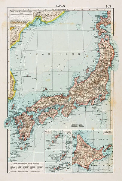 Map of Japan 1896
