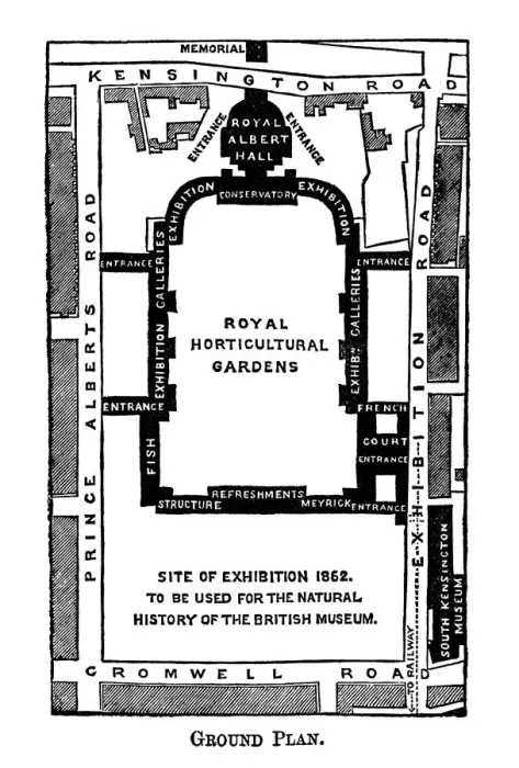 Framed Print : Map of Kensington museums area, London Framed Print : Map of Kensington museums area, London