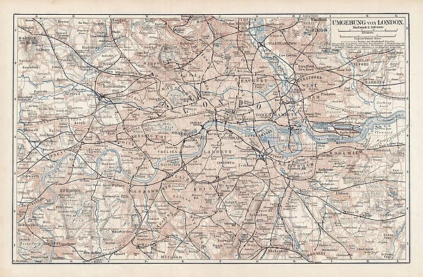Map of London 1900