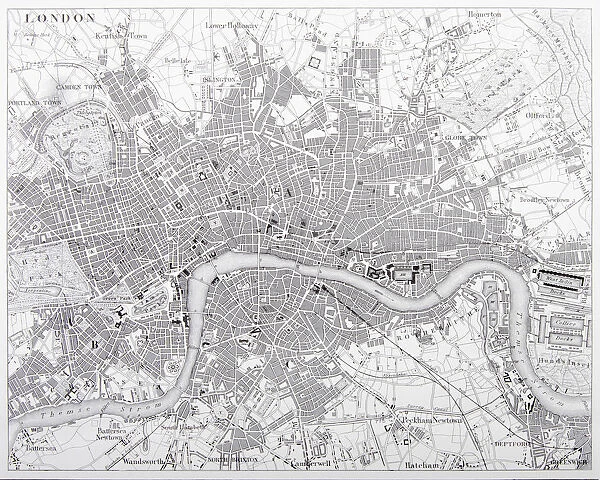 Map of London Engraving
