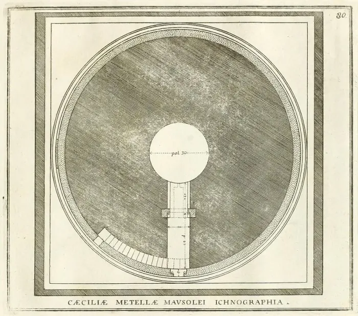 Framed Print : Map of the mausoleum of Cecilia Metella, historical Rome, Italy, digital reproduction of an original 17th century template, original date unknown Framed Print : Map of the mausoleum of Cecilia Metella, historical Rome, Italy, digital reproduction of an original 17th century template, original date unknown