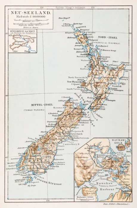 Framed Print : Map of New Zealand 1897 Framed Print : Map of New Zealand 1897