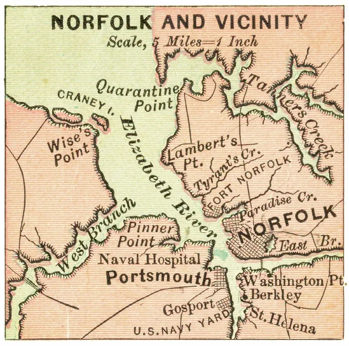 Framed Print : Map of Norfolk 1899 Framed Print : Map of Norfolk 1899