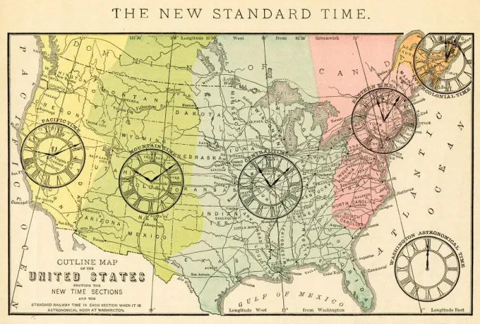 Framed Print : Map North America 1881