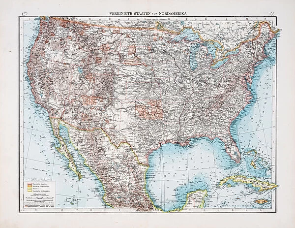 Map of North America 1896