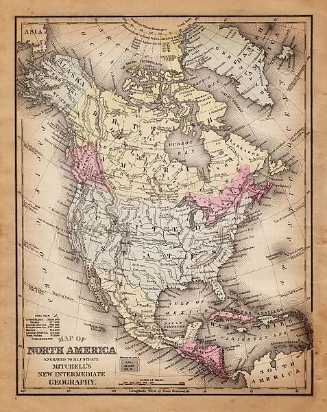 Map of North America1881