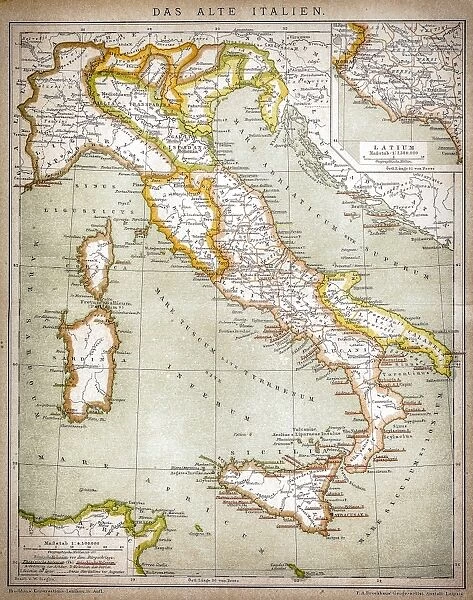 Map of old Italy