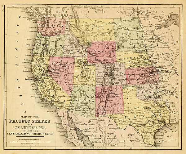 map of the Pacific states
