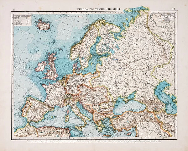 Map of Political Europe 1896