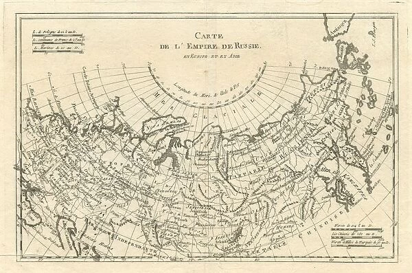 Map of the Russian Empire in Europe and Asia 1780