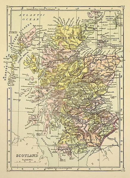 Map of Scotland 1894