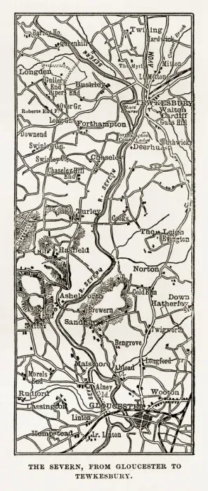Framed Print : Map of The Severn from Gloucester to Tewkesbury, Cambridgeshire, England Victorian Engraving, 1840 Framed Print : Map of The Severn from Gloucester to Tewkesbury, Cambridgeshire, England Victorian Engraving, 1840