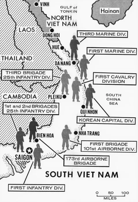 Vietnam War 南北ベトナム分断地図 真鍮プレート Vietnam War Divisions Map Print. Art Prints, Posters & Puzzles