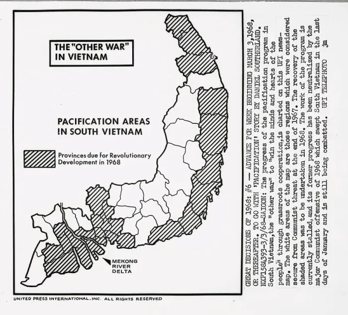 Framed Print : Map Showing Pacification Routes in South Vietnam Framed Print : Map Showing Pacification Routes in South Vietnam