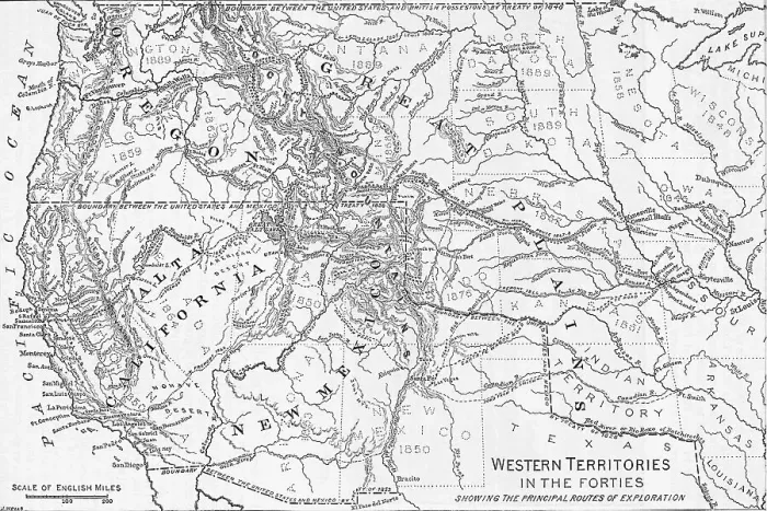 Framed Print : Map Showing Western Territories Framed Print : Map Showing Western Territories