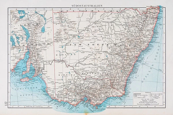 Map of South australia 1896