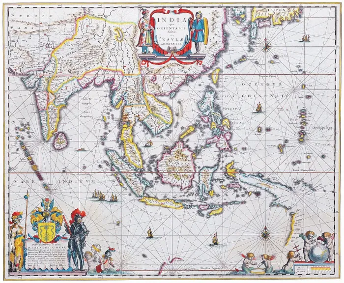 Framed Print : Map of South East Asia Framed Print : Map of South East Asia