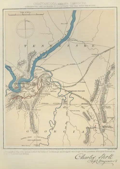Framed Print : Map of Tennessee