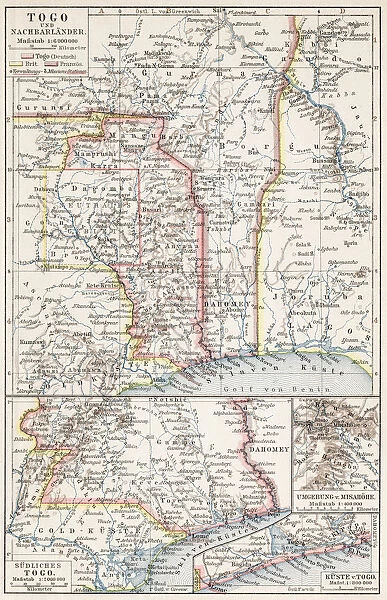 Map of Togo 1900