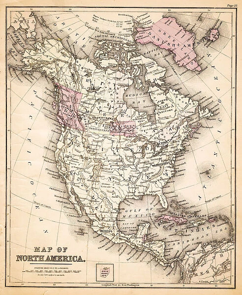 Map of United States 1883