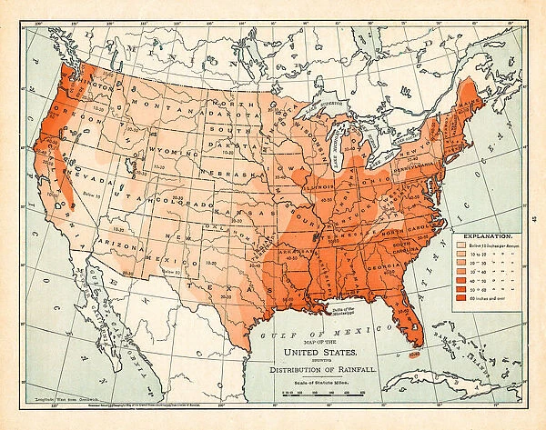 Map of United States 1895