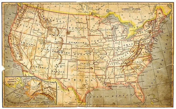 Map of the United States1883