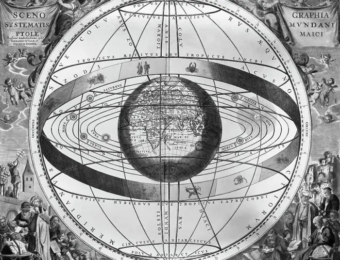 Framed Print : Map of the Universe According to Ptolemy Framed Print : Map of the Universe According to Ptolemy