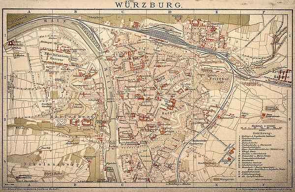 Map of WAOErzburg 1898