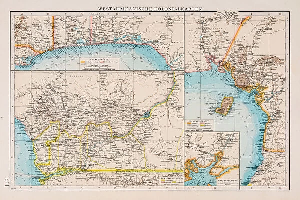 Map of West African colonies 1896