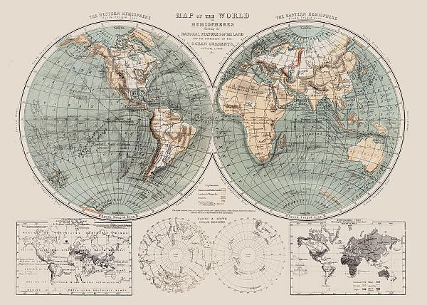 Map of the world 1869