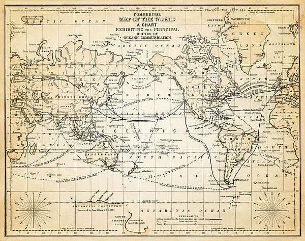 map of the world 1883