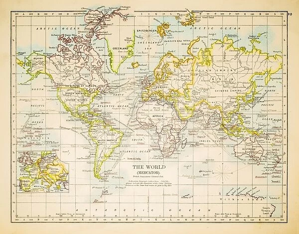 Map of the world 1897