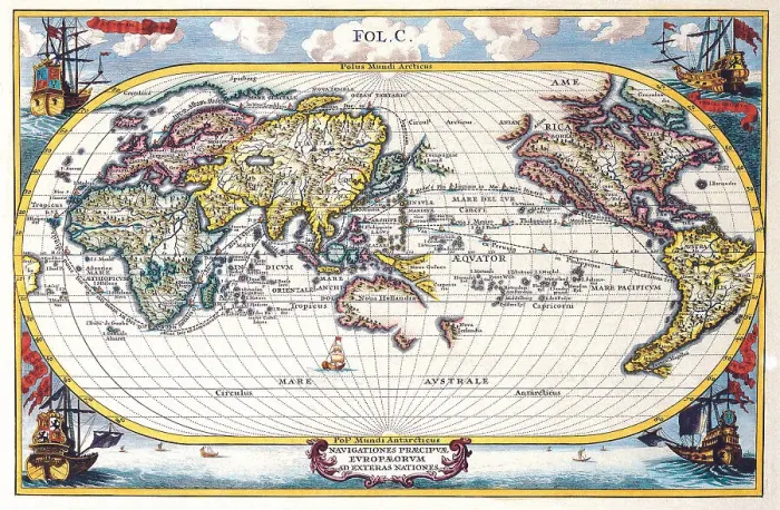 Framed Print : Map of the World Framed Print : Map of the World