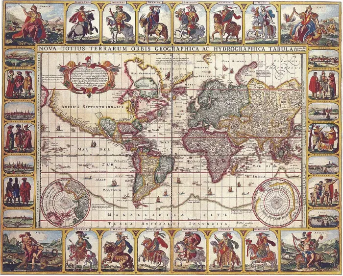 Framed Print : Map of the World Framed Print : Map of the World