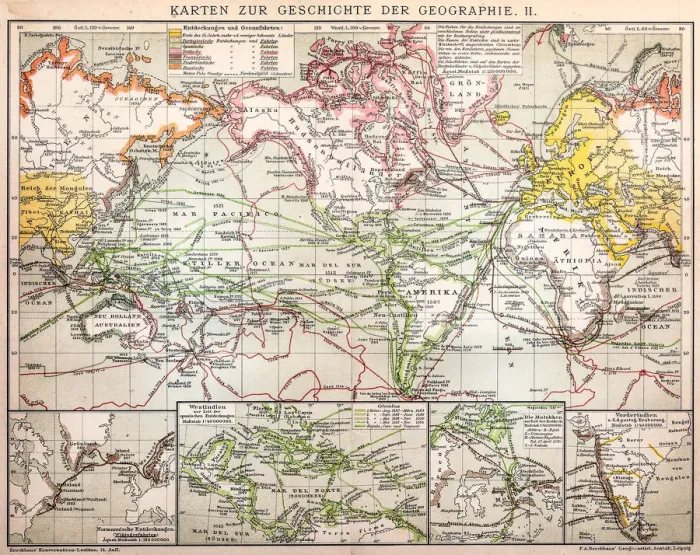 Framed Print : Maps for history of geography Framed Print : Maps for history of geography