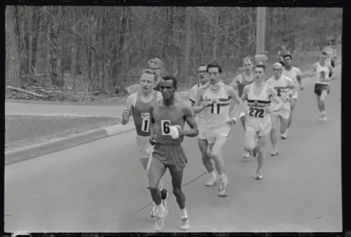 Framed Print : Marathon Races in Action