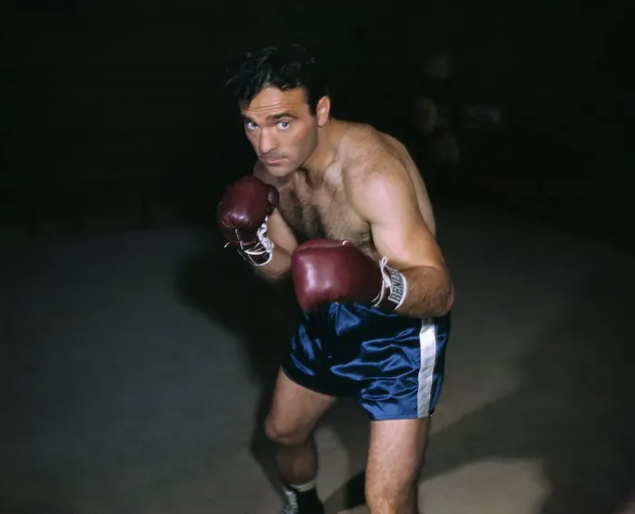 Framed Print : Marcel Cerdan in Boxing Position Framed Print : Marcel Cerdan in Boxing Position