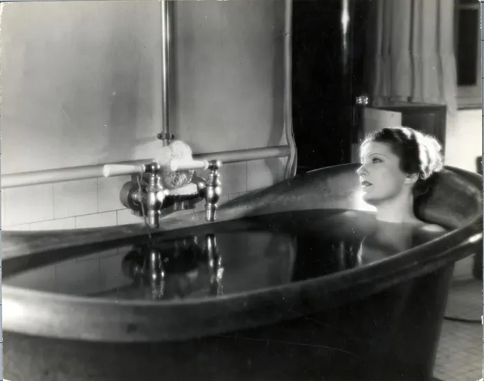 Framed Print : Marcelle Chantal in Bathtub Framed Print : Marcelle Chantal in Bathtub