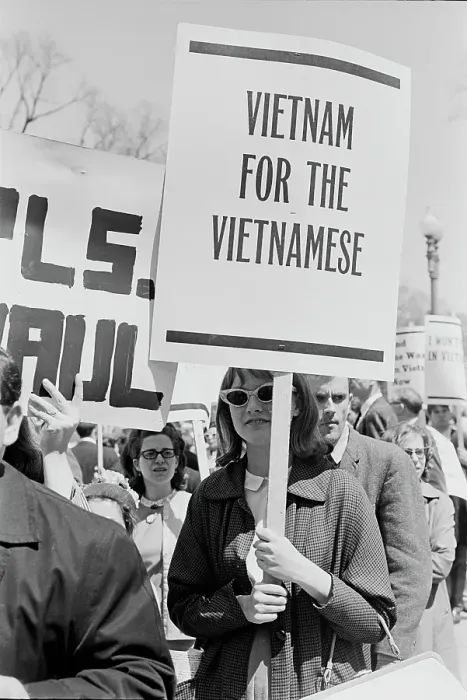 Framed Print : March Against The Vietnam War Framed Print : March Against The Vietnam War