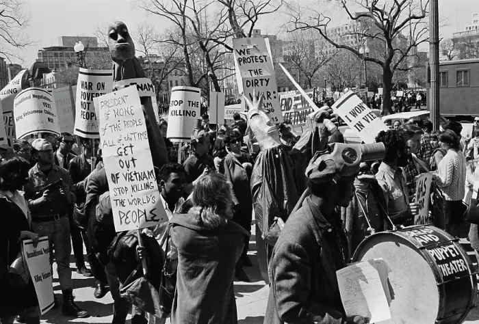 Framed Print : March Against The Vietnam War Framed Print : March Against The Vietnam War