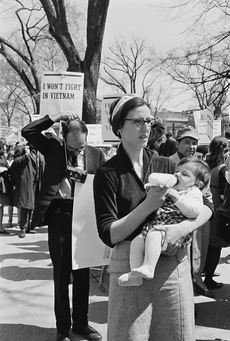 Framed Print : March Against The Vietnam War Framed Print : March Against The Vietnam War