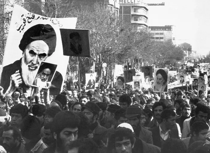 Framed Print : Marchers Carrying Ayatollah Khomeini Posters Protesting Shahpour Bakhtiar Framed Print : Marchers Carrying Ayatollah Khomeini Posters Protesting Shahpour Bakhtiar