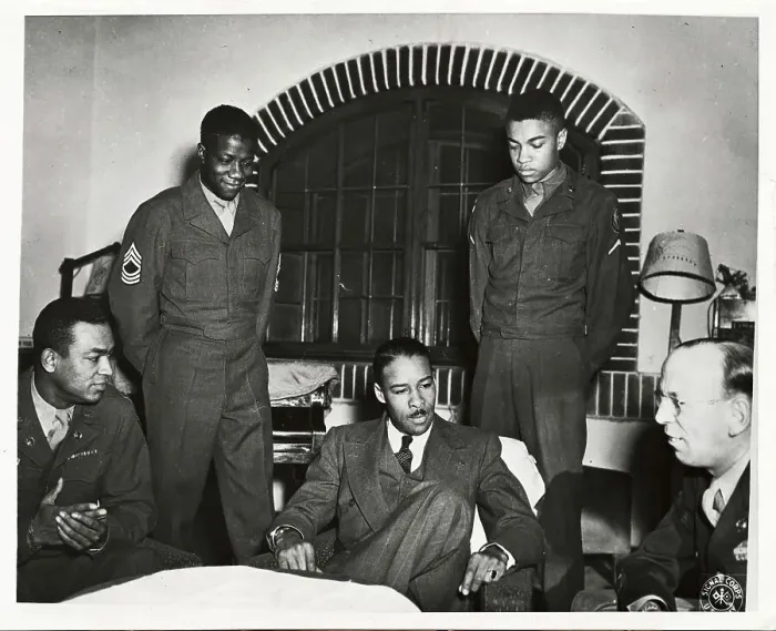 Framed Print : Marcus Ray Speaking with Troops Framed Print : Marcus Ray Speaking with Troops