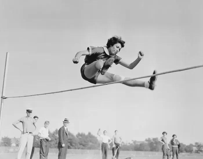 Framed Print : Margaret Bergmann Soaring over High Jump Bar Framed Print : Margaret Bergmann Soaring over High Jump Bar