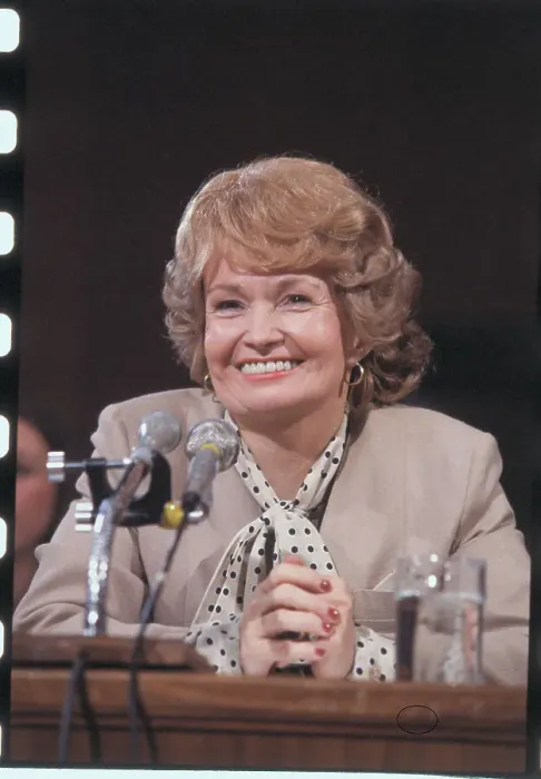 Framed Print : Margaret Heckler Smiling at Her Senate Finance Committee Hearing Framed Print : Margaret Heckler Smiling at Her Senate Finance Committee Hearing