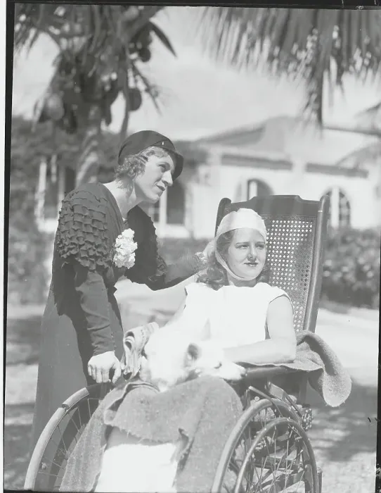 Framed Print : Margaret Kruis Recuperating in Wheelchair Framed Print : Margaret Kruis Recuperating in Wheelchair
